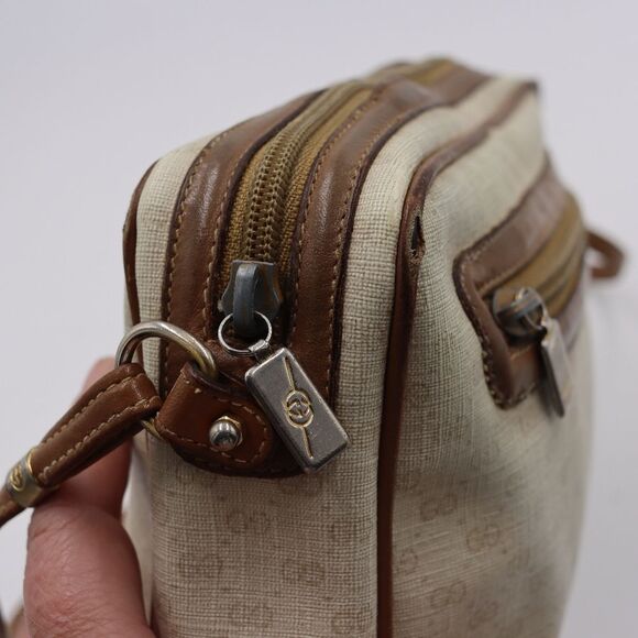 Gucci Vintage Micro GG Monogram Coated Canvas Crossbody Handbag - Picture 7 of 16